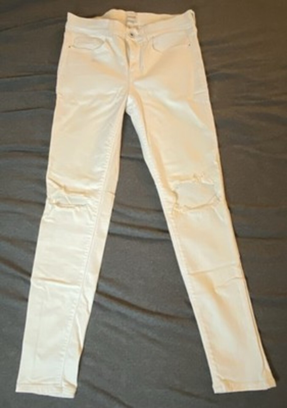29- Sneak Peek White Women’s Jeans Mid Rise Size 7 Style # Sp-p9523